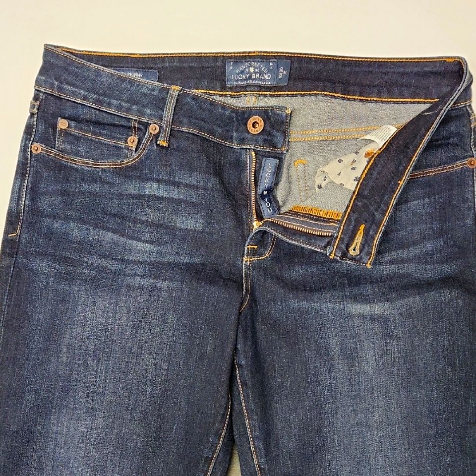 Lucky Brand Womens Indigo Straight Leg Jeans